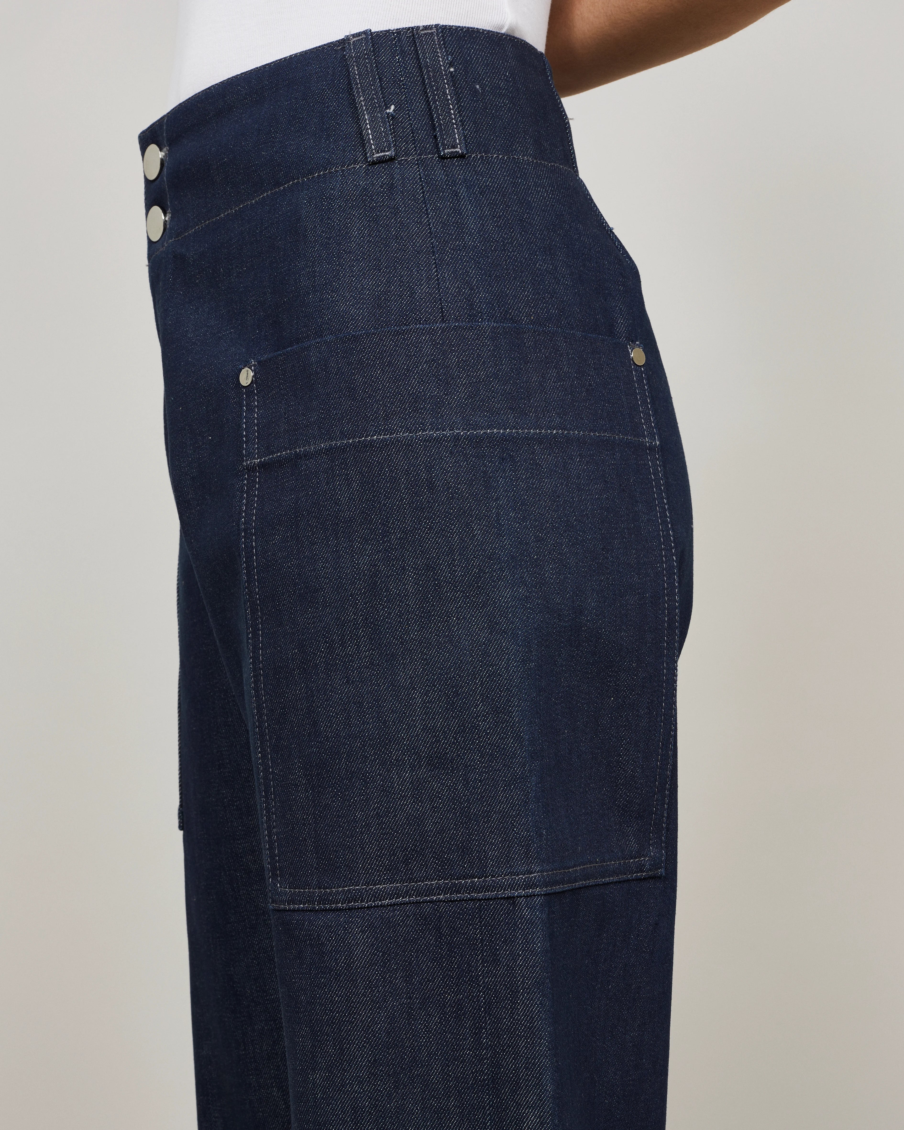 UTOR - Pantalon cargo en denim brut