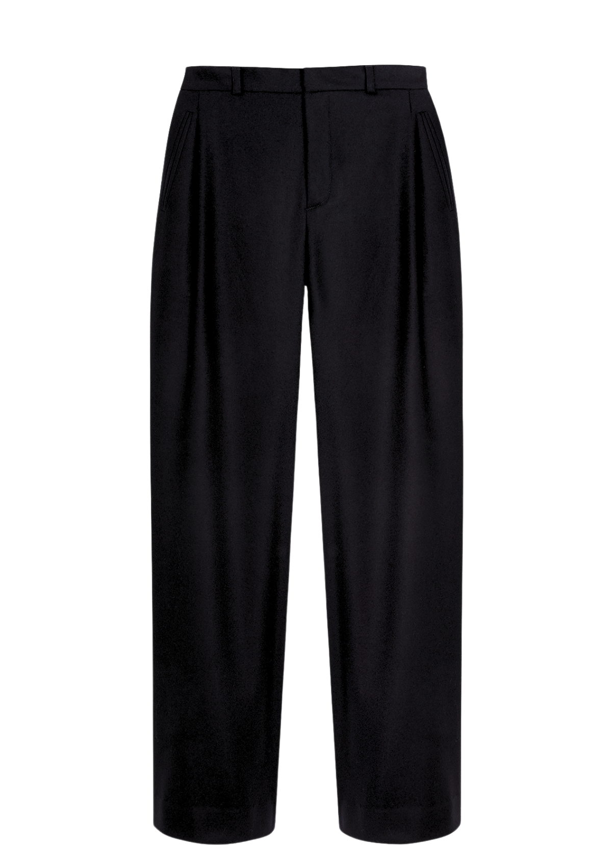 SOUTH - Wide-leg pleated trouser in flannel