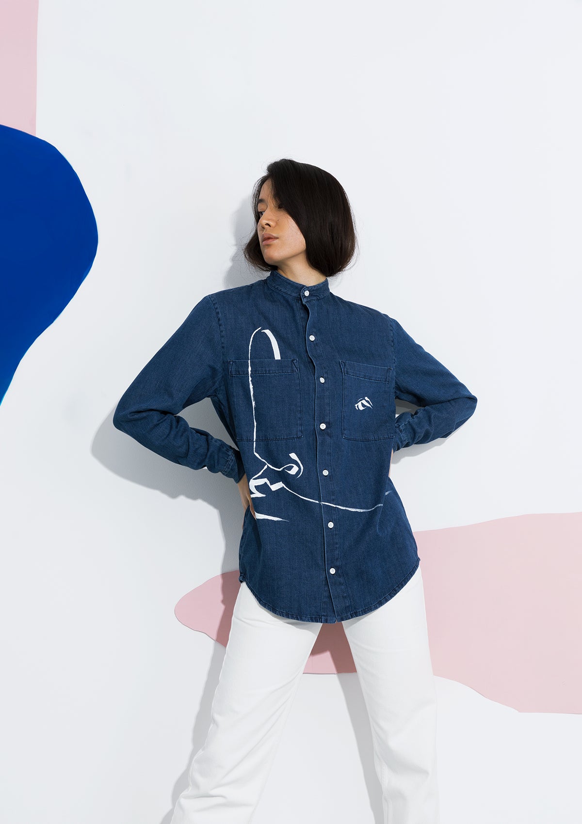 ADN loves ART - Chemise en denim - Oeuvre 4